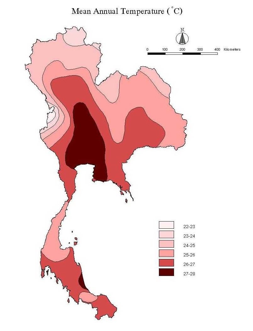 Климат тайланда карта